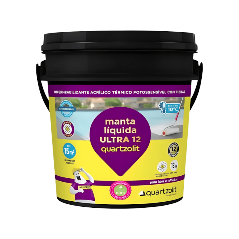 Manta Líquida Impermeabilizante Ultra 12 18Kg Quartzolit