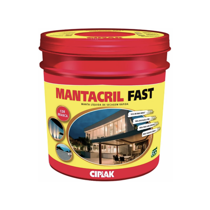 Manta Líquida Mantacril Fast 3,6kg Branco Ciplak