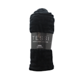 Manta Tessi Casal 180x220cm Preta Hipertextil Manta Tessi Casal 180x220cm Preta Hipertextil
