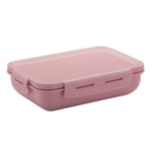 Marmita Hermética Retangular Rosa Fosco Martiplast  Marmita Hermética Retangular Rosa Fosco Martiplast
