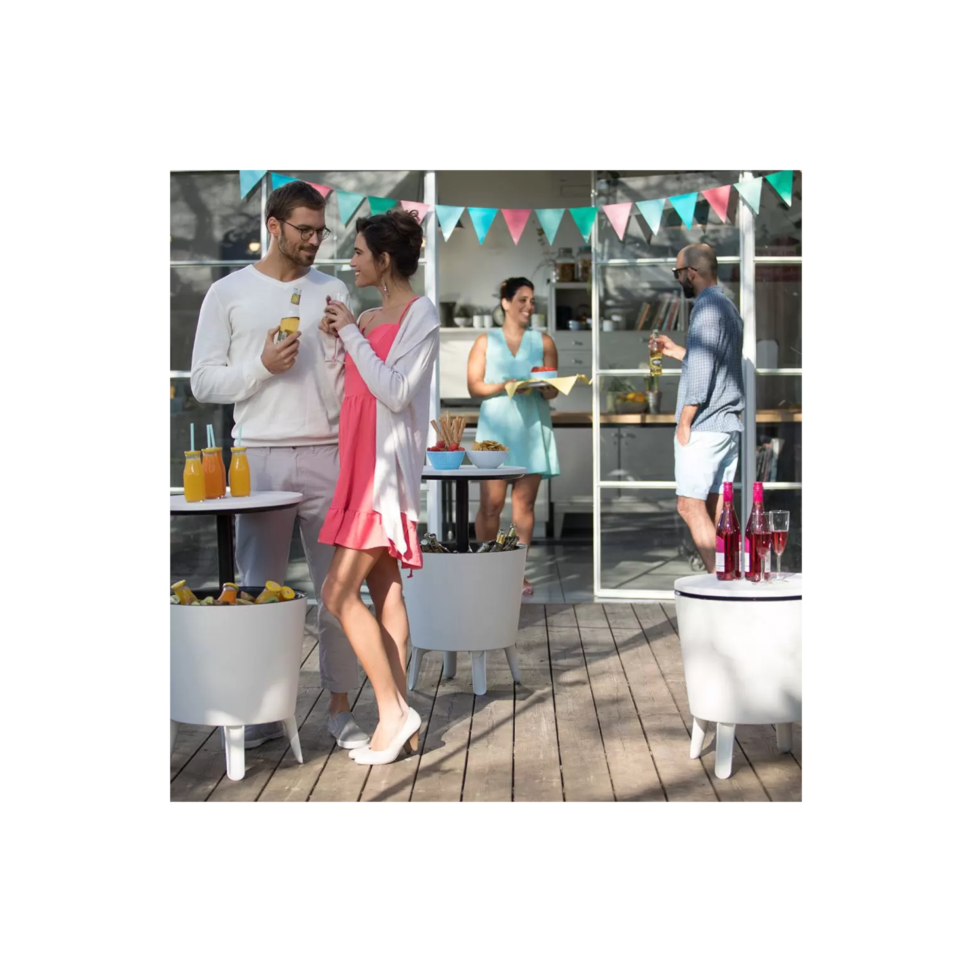 Mesa Cooler Cool Bar Branco Keter Apotiguar