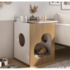 Mesa de Apoio Pet Carvalho com Branco Artely