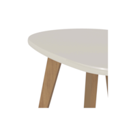 Mesa de Centro Orgânica Branco Artely
