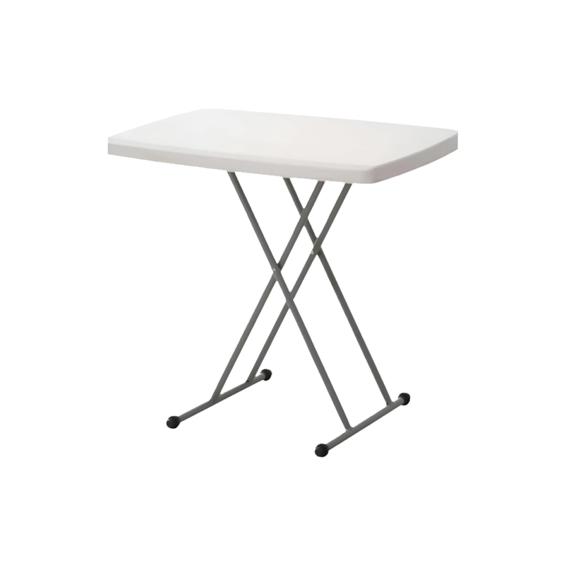 Mesa Dobrável 76cm Branco 3 Alturas Casa Ok