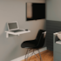 Mesa Dobrável em MDP com Suporte 15mm 50x40cm Branco Multivisão