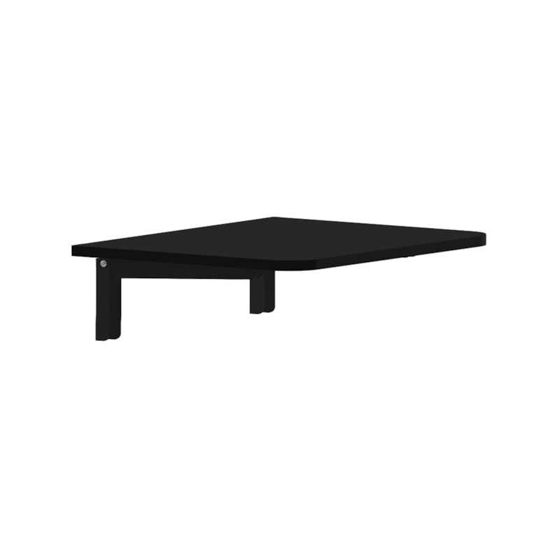Mesa Dobrável em MDP com Suporte 15mm 50x40cm Preto Multivisão