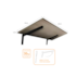 Mesa Dobrável Nogueira 1,5x40x60cm com Suporte Preto Prat-K