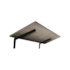 Mesa Dobrável Nogueira 1,5x40x60cm com Suporte Preto Prat-K