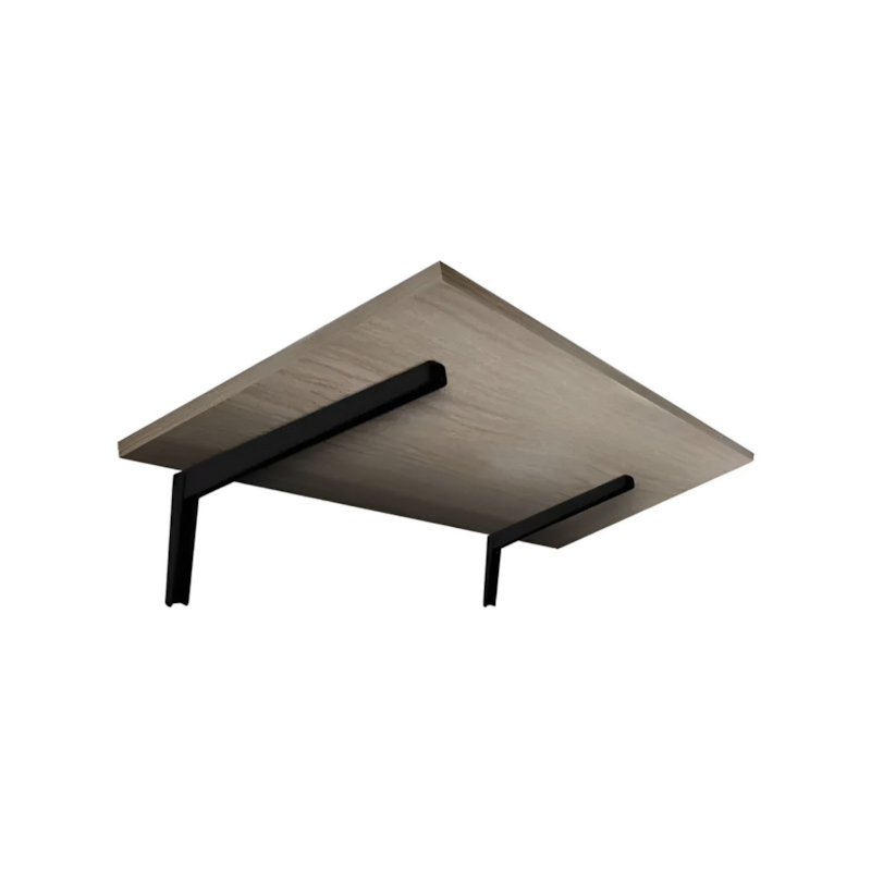 Mesa Dobrável Nogueira 1,5x40x60cm com Suporte Preto Prat-K