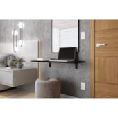 Mesa Dobrável Preta 1,5x40x60cm com Suporte Preto Prat-K