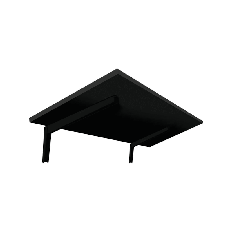 Mesa Dobrável Preta 1,5x40x60cm com Suporte Preto Prat-K