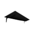 Mesa Dobrável Preta 1,5x40x90cm com Suporte Preto Prat-K