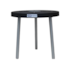 Mesa Lateral 60cm com Pé em Alumínio Preto Forte Plástico