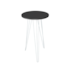 Mesa Lateral Tripé Alta Ø53,5cm Preto/Branco DiCarlo