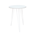 Mesa Lateral Tripé Alta Preto e Branco DiCarlo
