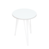 Mesa Lateral Tripé Alta Preto e Branco DiCarlo