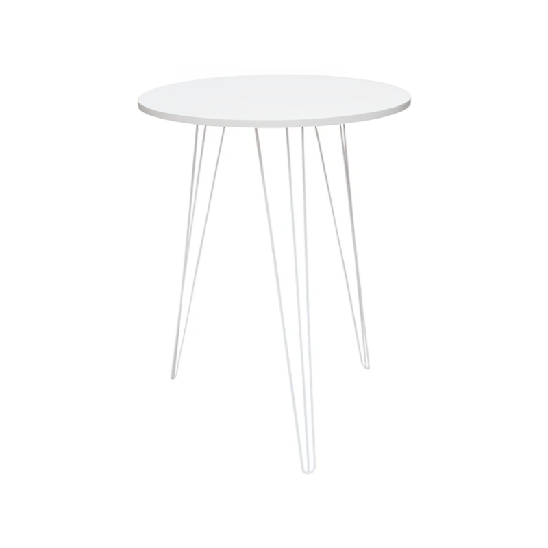 Mesa Lateral Tripé Baixa Branca Dicarlo