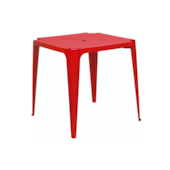 Mesa Plástica Vermelha Mor Mesa Plástica Vermelha Mor
