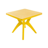 Mesa Quadrada Nature Amarela Forte Plástico Mesa Quadrada Nature Amarela Forte Plástico