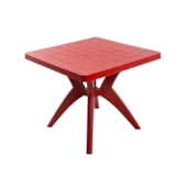 Mesa Quadrada Nature Vermelha Forte Plástico Mesa Quadrada Nature Vermelha Forte Plástico