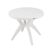 Mesa Redonda Deluxe Branca Forte Plástico Mesa Redonda Deluxe Branca Forte Plástico