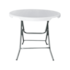 Mesa Redonda Dobrável 80cm Branca PTUH2511008 Casa Ok
