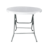 Mesa Redonda Dobrável 80cm Branca PTUH2511008 Casa Ok