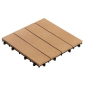 Mini Deck 30x30x2 Plástico Frisado Cumaru  Modular Ref DE2992 Massol - 01 Peça