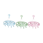 Mini Varal Oval 24 Prendedores Mor (Cores Sortidas)