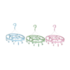 Mini Varal Oval 24 Prendedores Mor (Cores Sortidas)