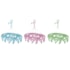 Mini Varal Oval 24 Prendedores Mor (Cores Sortidas)