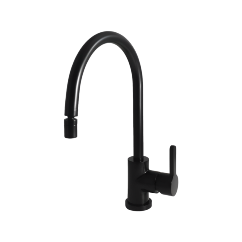 Misturador Monocomando Cozinha de Mesa Mozart Preto Matte Perflex