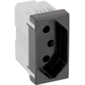 Modulo Tomada 10a 2p+T Grafite 30/35 Simon Modulo Tomada 10a 2p+T Grafite 30/35 Simon