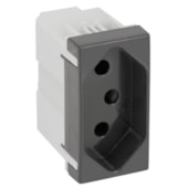 Modulo Tomada 20a 2p+T Grafite 30/35 Simon Modulo Tomada 20a 2p+T Grafite 30/35 Simon