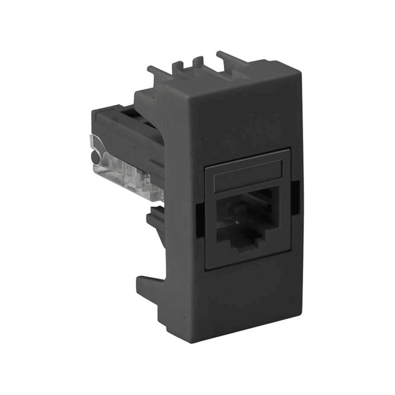 Módulo Tomada RJ45 Grafite 30/35 Simon