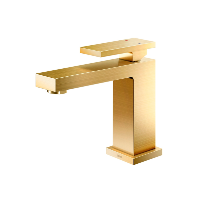 Monocomando para Banheiro Mesa New Edge Dourado Escovado Docol