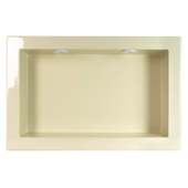 Nicho Embutir com Led 30x50cm Mármore Sintético Bege Forma Nicho Embutir com Led 30x50cm Mármore Sintético Bege Forma