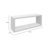Nicho Tendenza 25x100x40cm Branco Prat-K