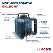 Nível a Laser Rotativo GRL 250 HV Bosch