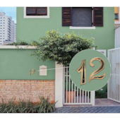 Número 1 para Residência 12cm União Mundial