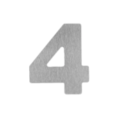 Número 4 Residencial Auto Colante Escovado Silvana Número 4 Residencial Auto Colante Escovado Silvana