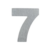 Número 7 para Casa Escovado 12,5cm com Adesivo Primafer
