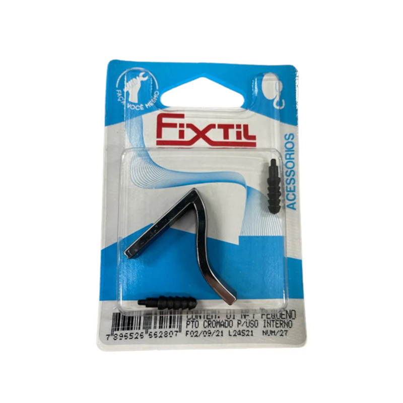 Número 7 Plástico Preto/Cromado Fixtil