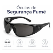 Óculos de Proteção Vision Fumê Carbografite  