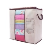 Organizador Alto para Closet 50x47x28cm Bege Secalux