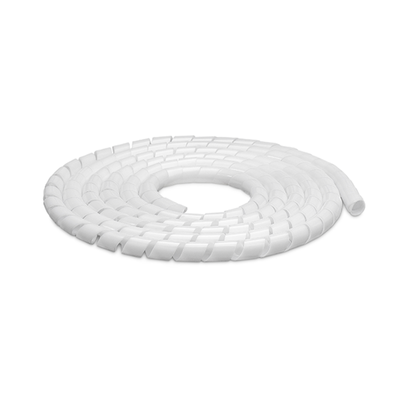 Organizador de Cabos Espiral para Fio 1/2" Branco 2 Metros Conduteck Steck