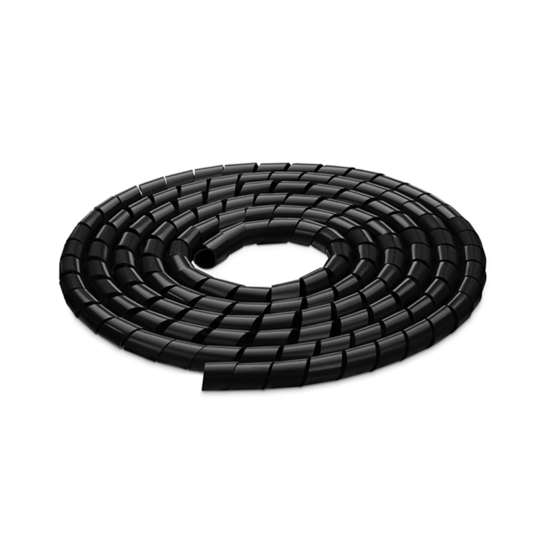 Organizador de Cabos Espiral para Fio 3/4" Preto 2 Metros Conduteck Steck