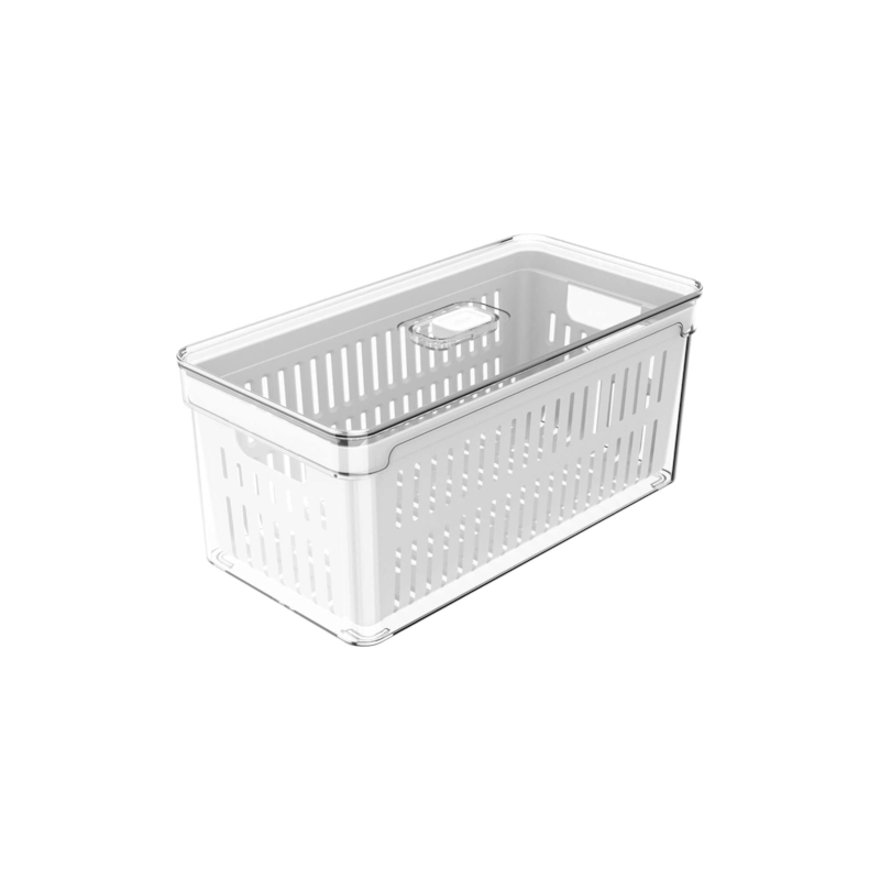 Organizador de Geladeira Clear Fresch com Cesto 5 Litros Ou