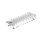 Organizador de Rolos Duplo Clear Branco Fechado