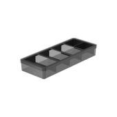 Organizador de Talheres Clear Preto Ou Organizador de Talheres Clear Preto Ou